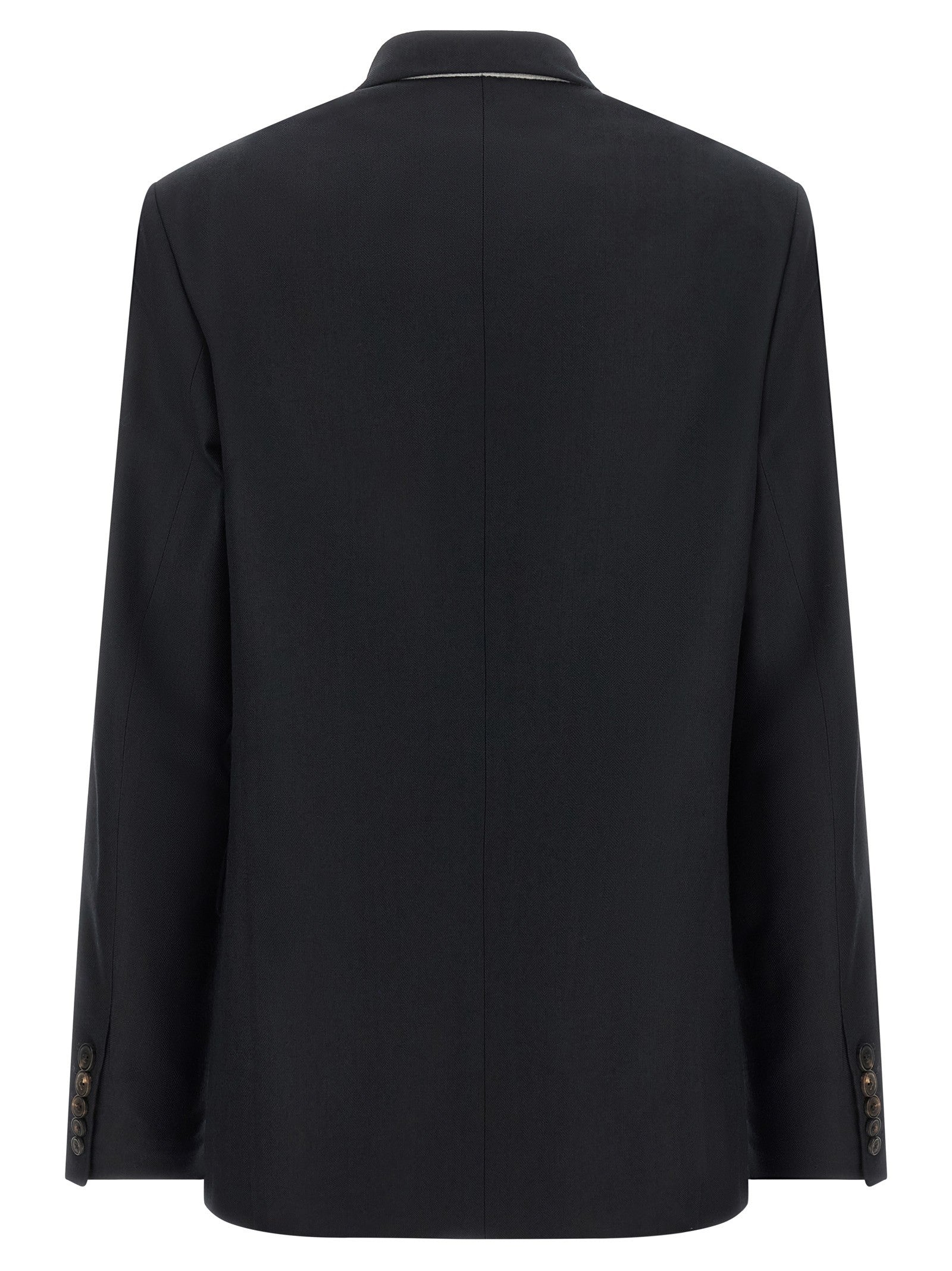 Dries Van Noten Barrysta Double Breasted Blazer Blue