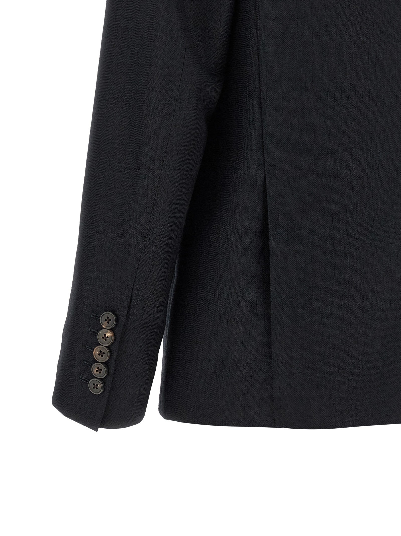 Dries Van Noten Barrysta Double Breasted Blazer Blue
