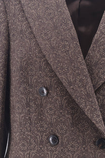 Dries Van Noten Women's Barrysta Wool and Cotton Blazer Brown
