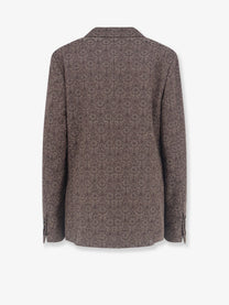 Dries Van Noten Women's Barrysta Wool and Cotton Blazer Brown