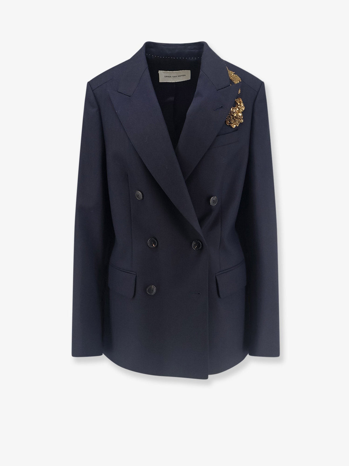Dries Van Noten Women's Barrysta Wool Blazer Blue