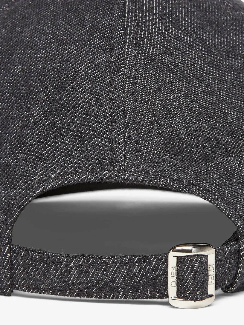Fendi Unisex Baseball Cap Black