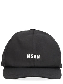 msgm Men's Baseball Cap Black msgm