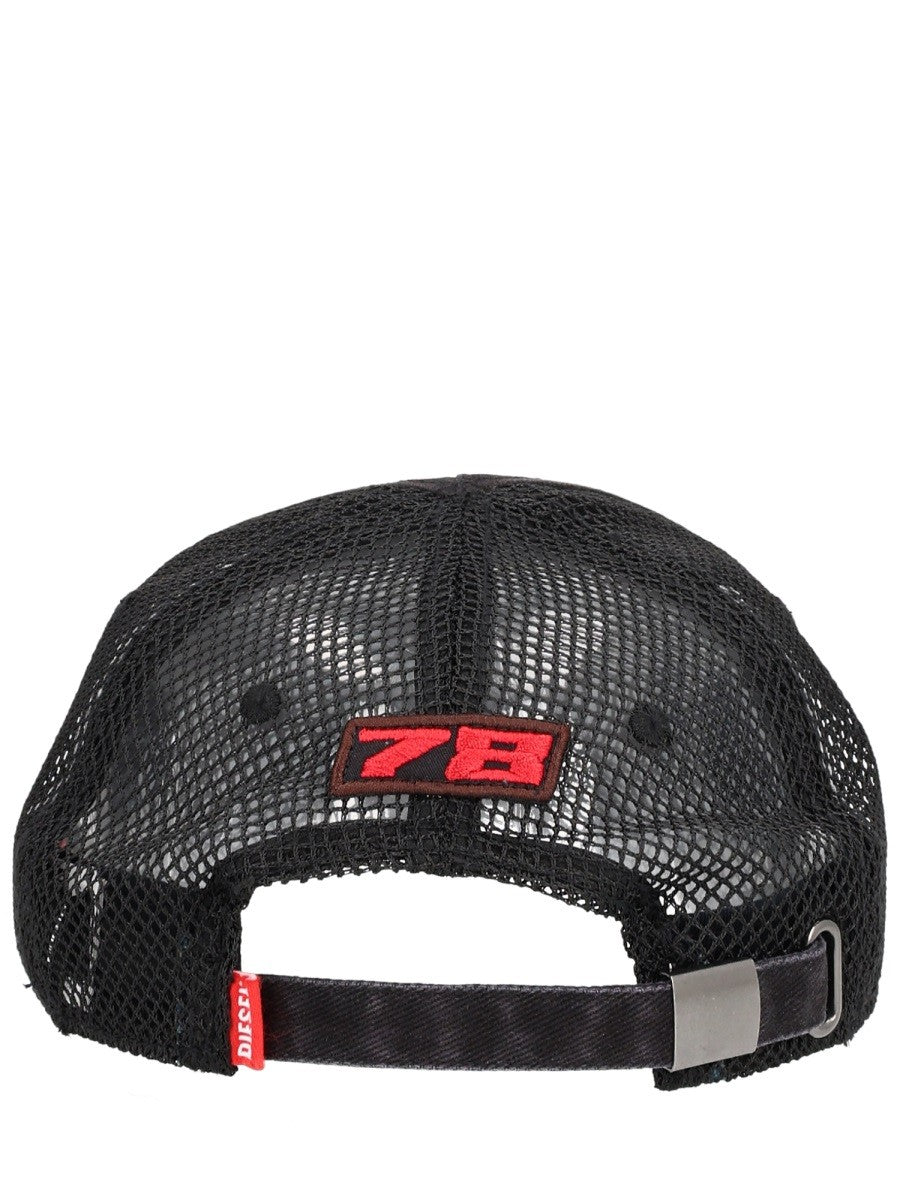 Diesel Men's Baseball Hat Black Diesel