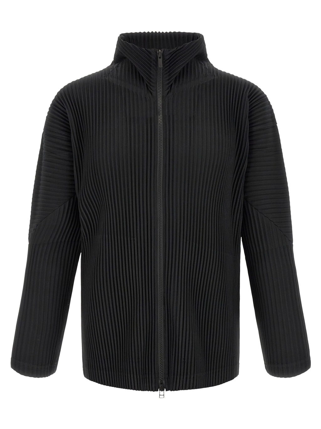 Homme Plissé Issey Miyake Basic Cardigan Black