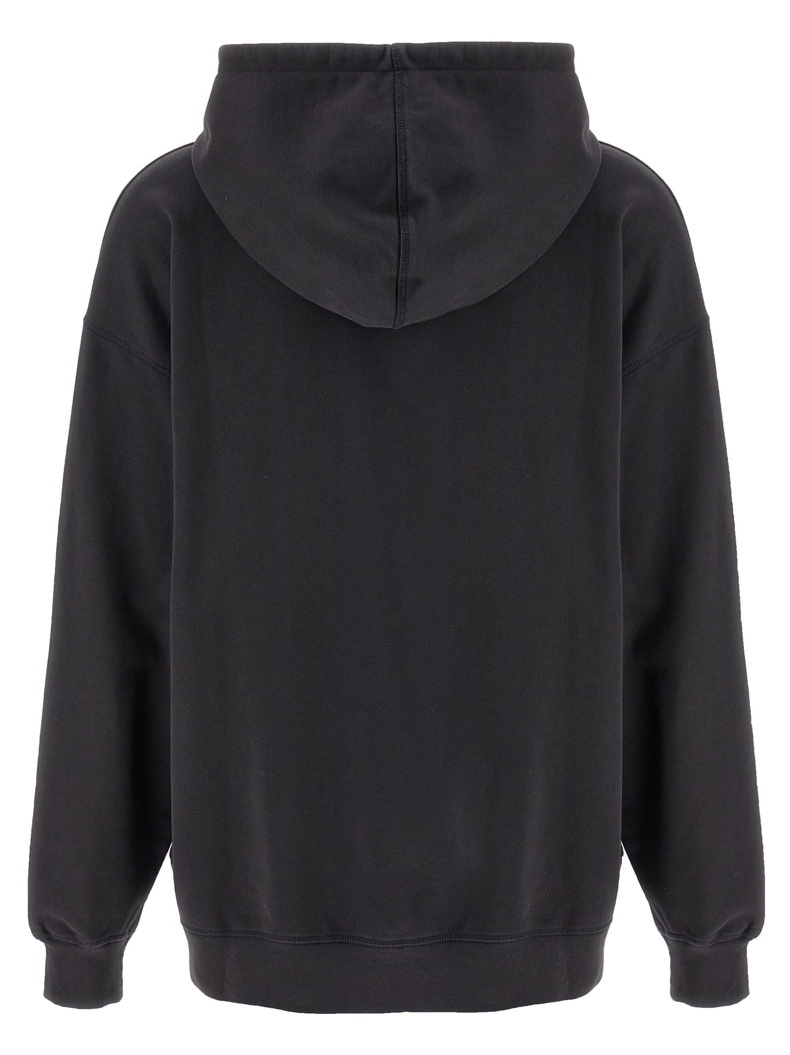 Ganni Basic Jersey Cherry Hoodie Grey