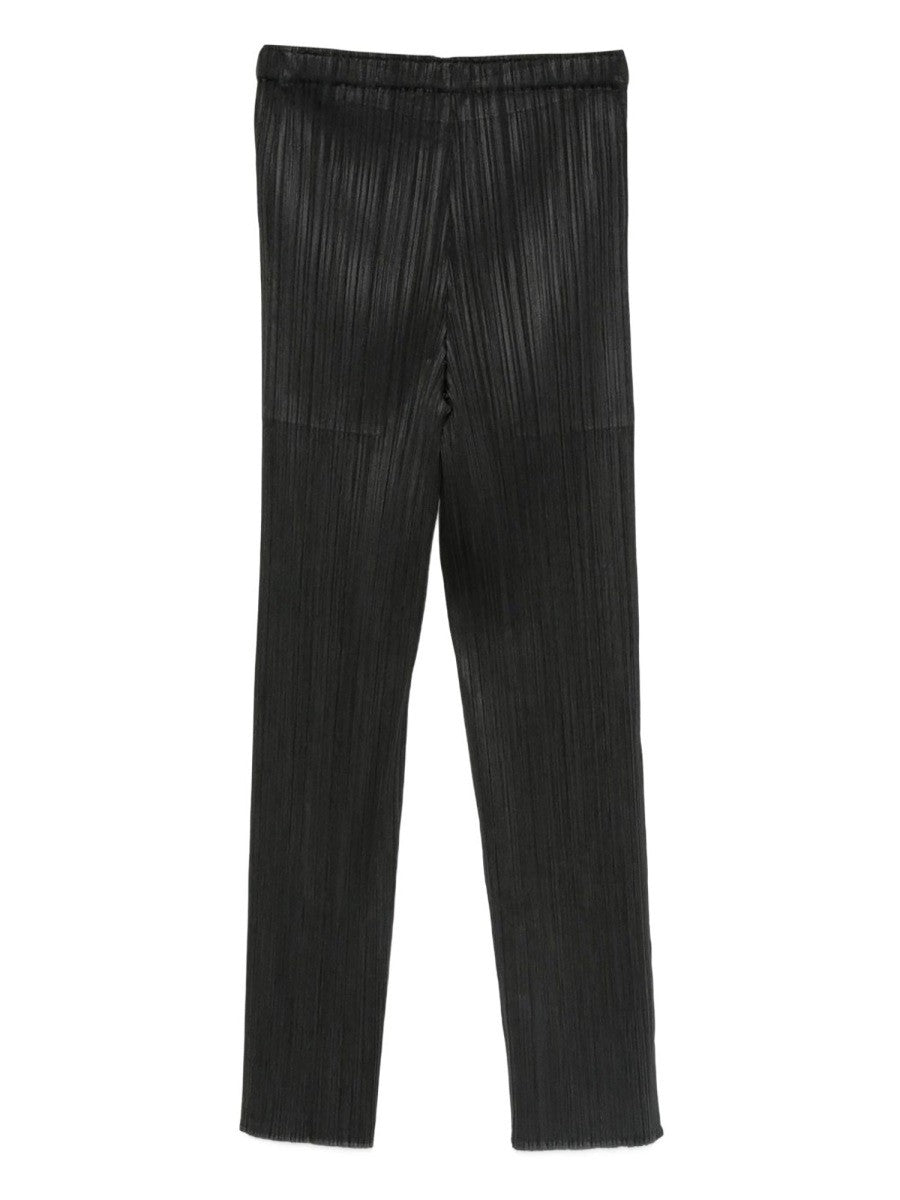 Pleats Please Issey Miyake Women's Basic Slim Pants Black Pleats Please Issey Miyake