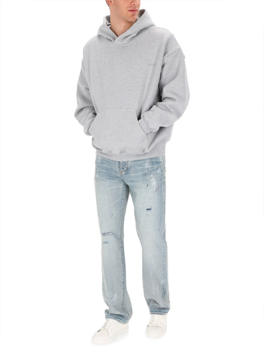 PURPLE BRAND Men's Basic Sweatshirt Grey