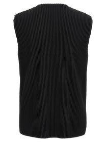 Homme Plissé Issey Miyake Basics Vest Black