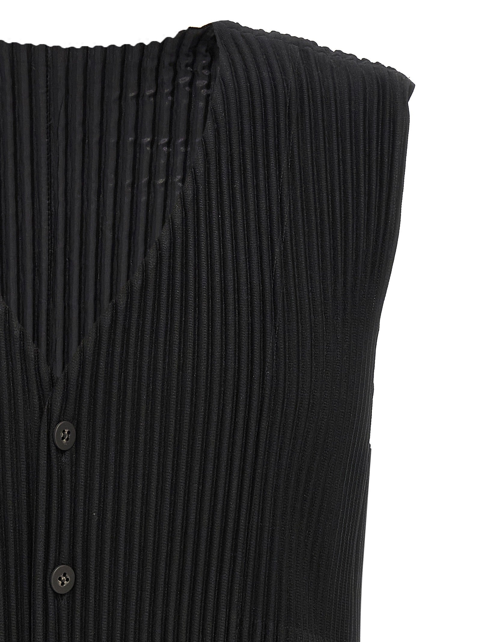 Homme Plissé Issey Miyake Basics Vest Black