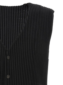 Homme Plissé Issey Miyake Basics Vest Black