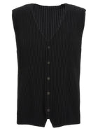 Homme Plissé Issey Miyake Basics Vest Black