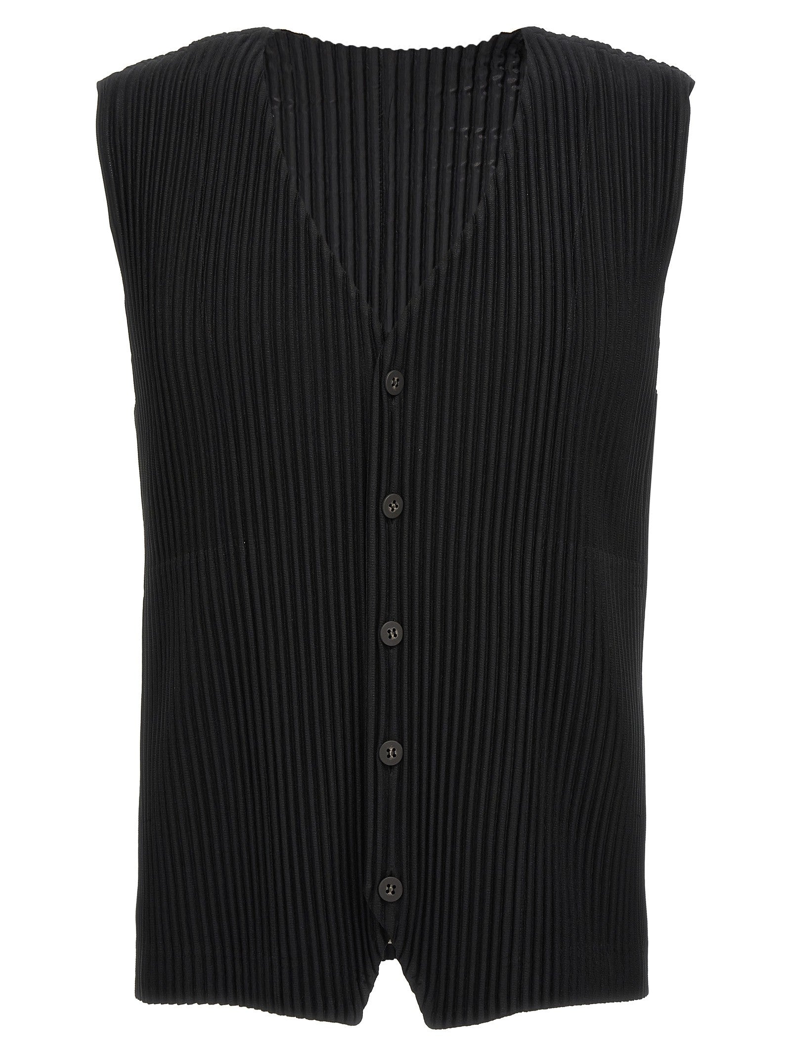 Homme Plissé Issey Miyake Basics Vest Black