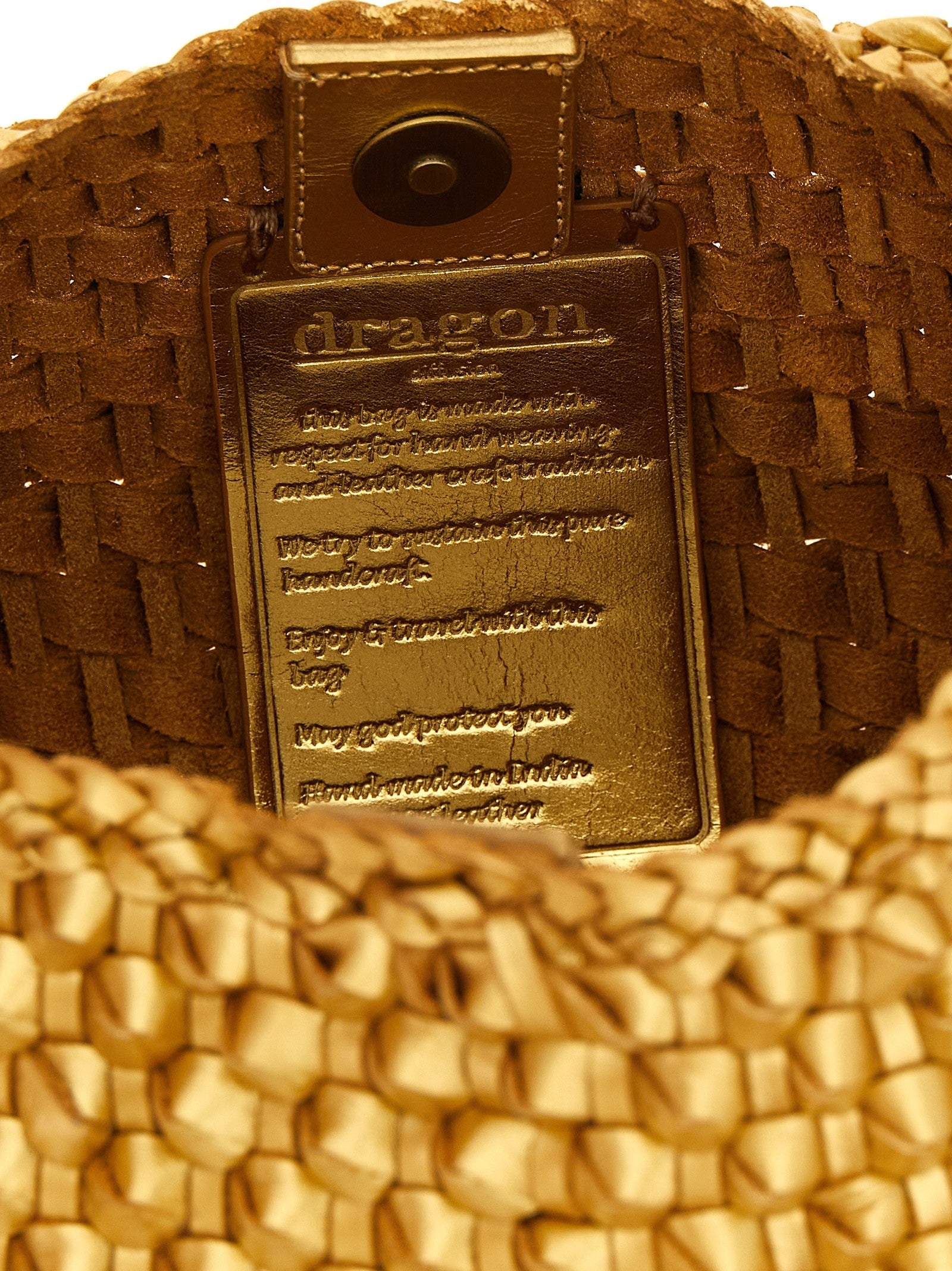 Dragon Diffusion Basil Cactus Shoulder Bag Gold