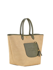 Longchamp Women's Basket Bag LA Pliage Green