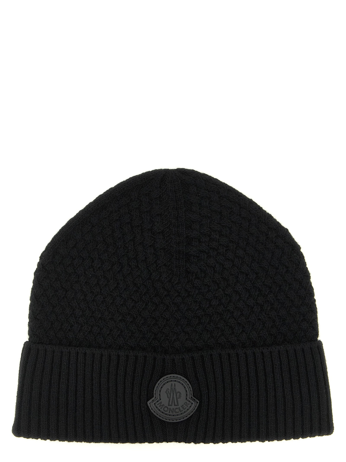 Moncler Basket Stitch Beanie Black