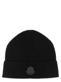 Moncler Basket Stitch Beanie Black