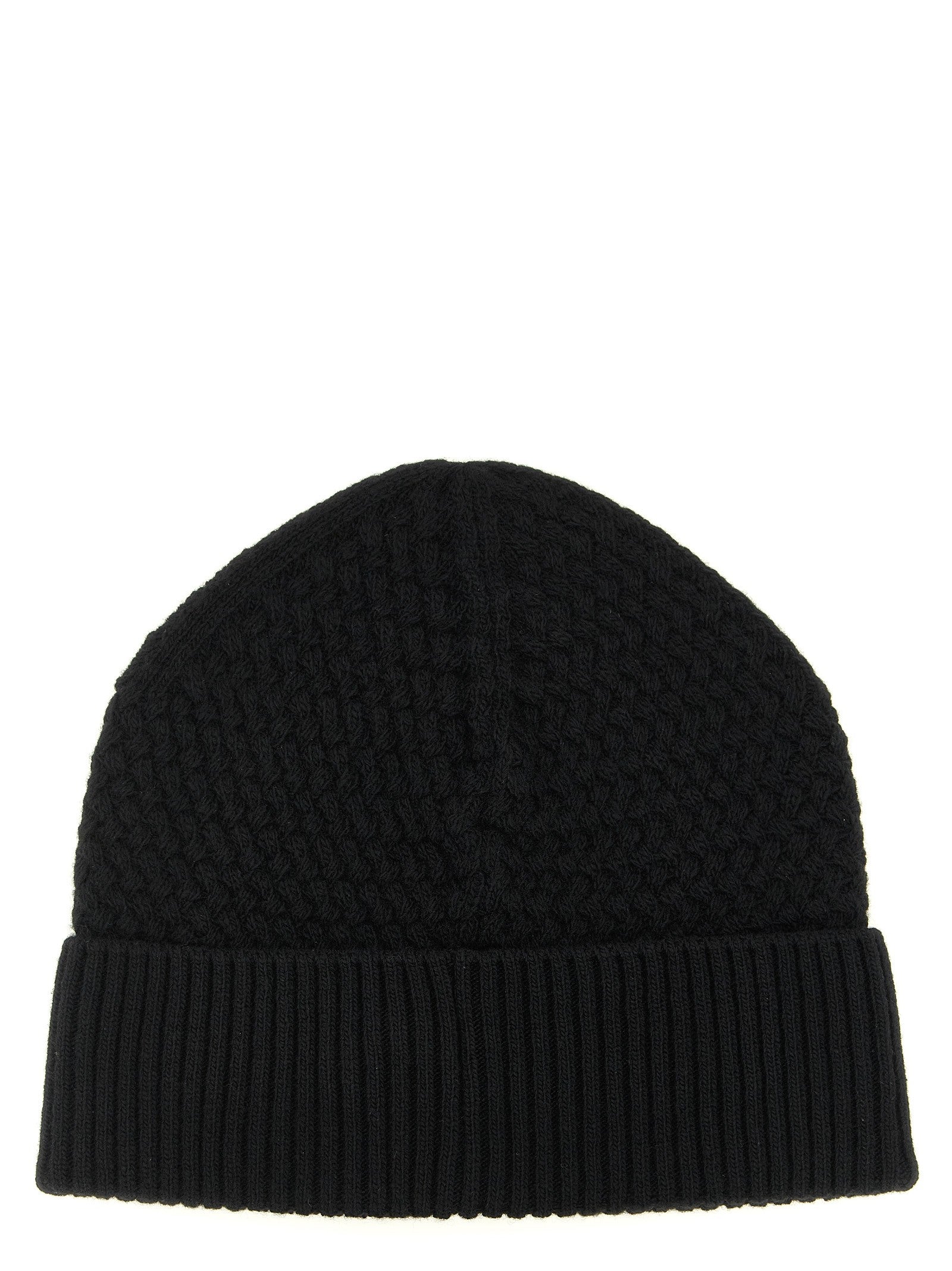 Moncler Basket Stitch Beanie Black