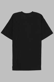 A bathing ape men’s black oversized cotton t-shirt with a relaxed fit and short sleeves in glitch woodland design
