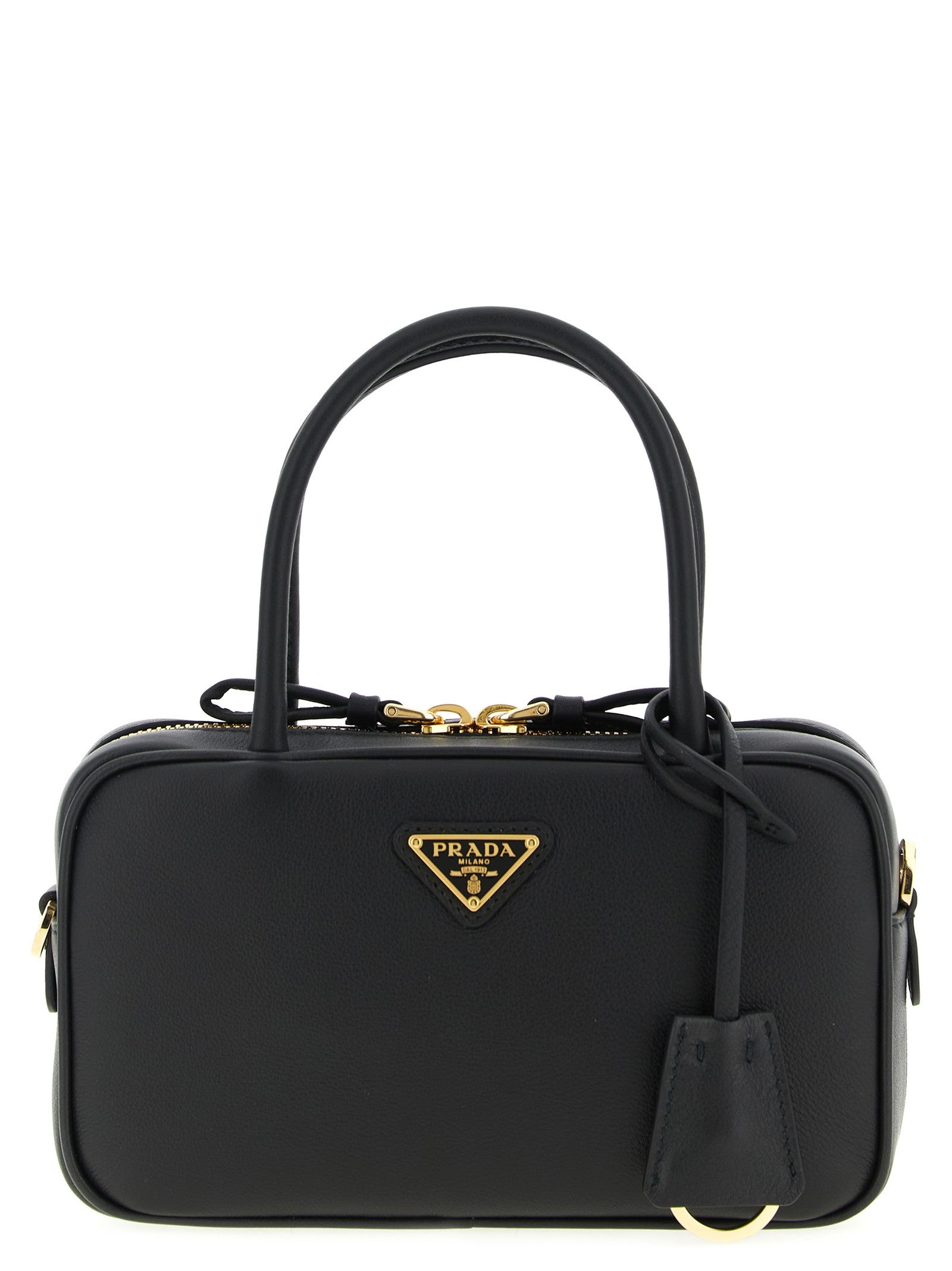 Prada Bauletto Handbag Black