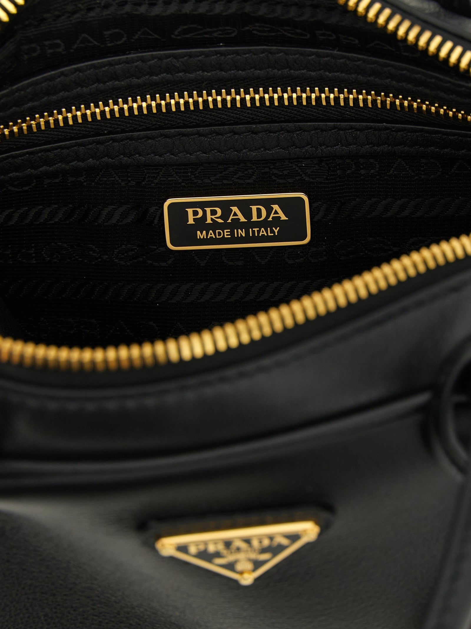 Prada Bauletto Handbag Black