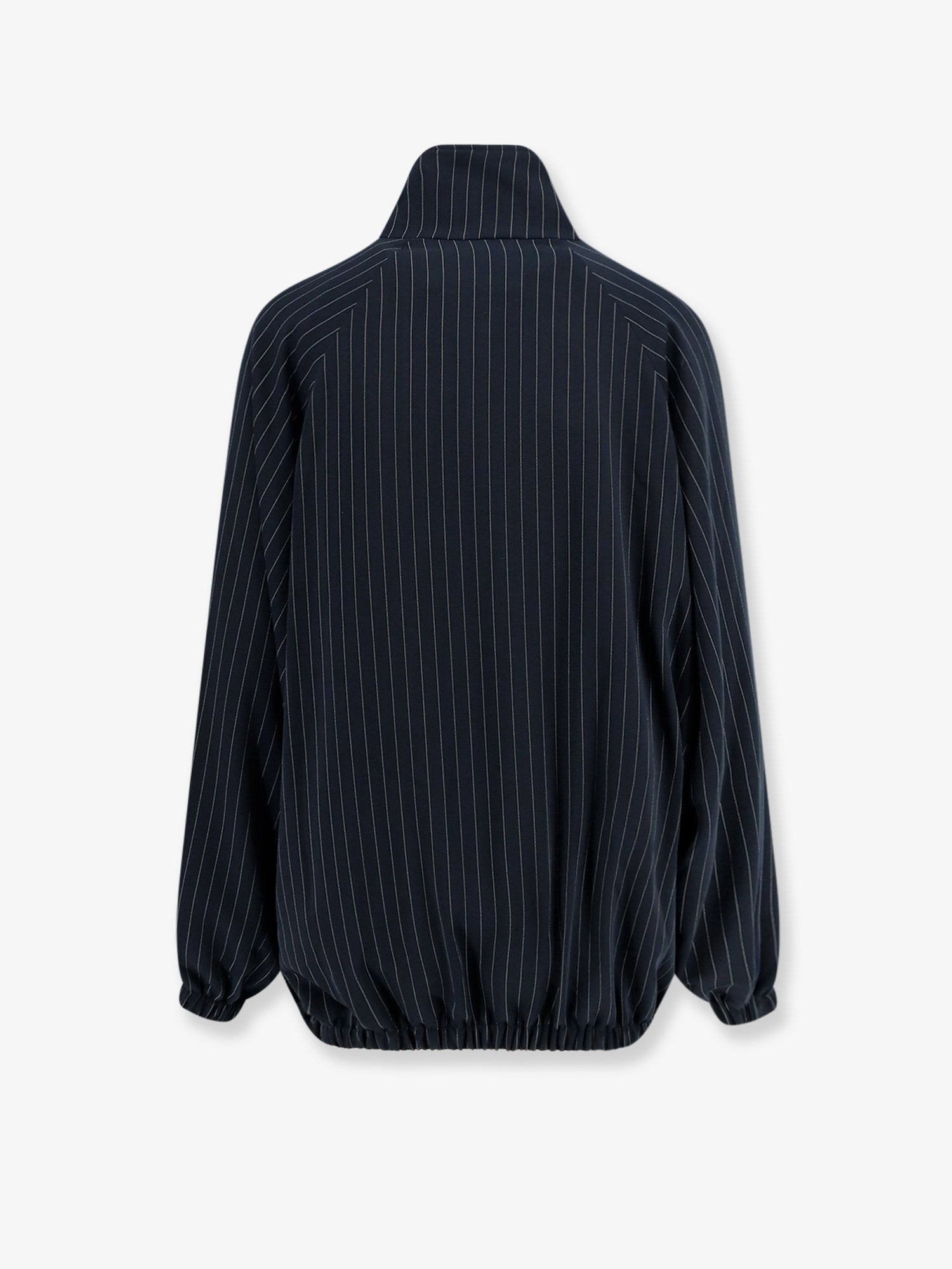 The Frankie Shop Women's Baxter Pinstripe Recycled Material Jacket Blue