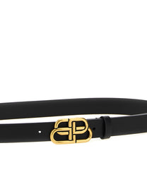 Balenciaga BB Thin Belt Black