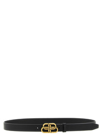 Balenciaga BB Thin Belt Black
