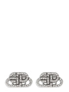 Balenciaga BB XS Stud Earrings Silver