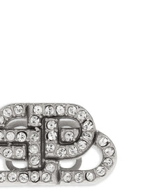 Balenciaga BB XS Stud Earrings Silver