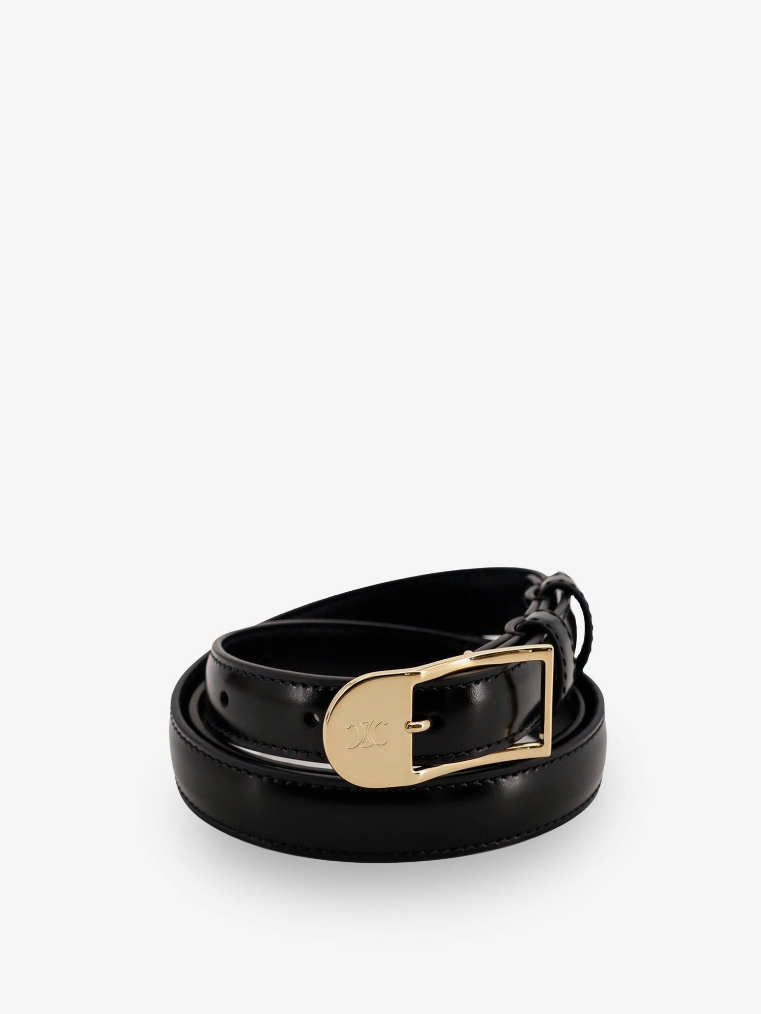 Celine Women's Leather Belt Black