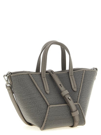 Brunello Cucinelli BC Duo Mini Precious Handbag Grey