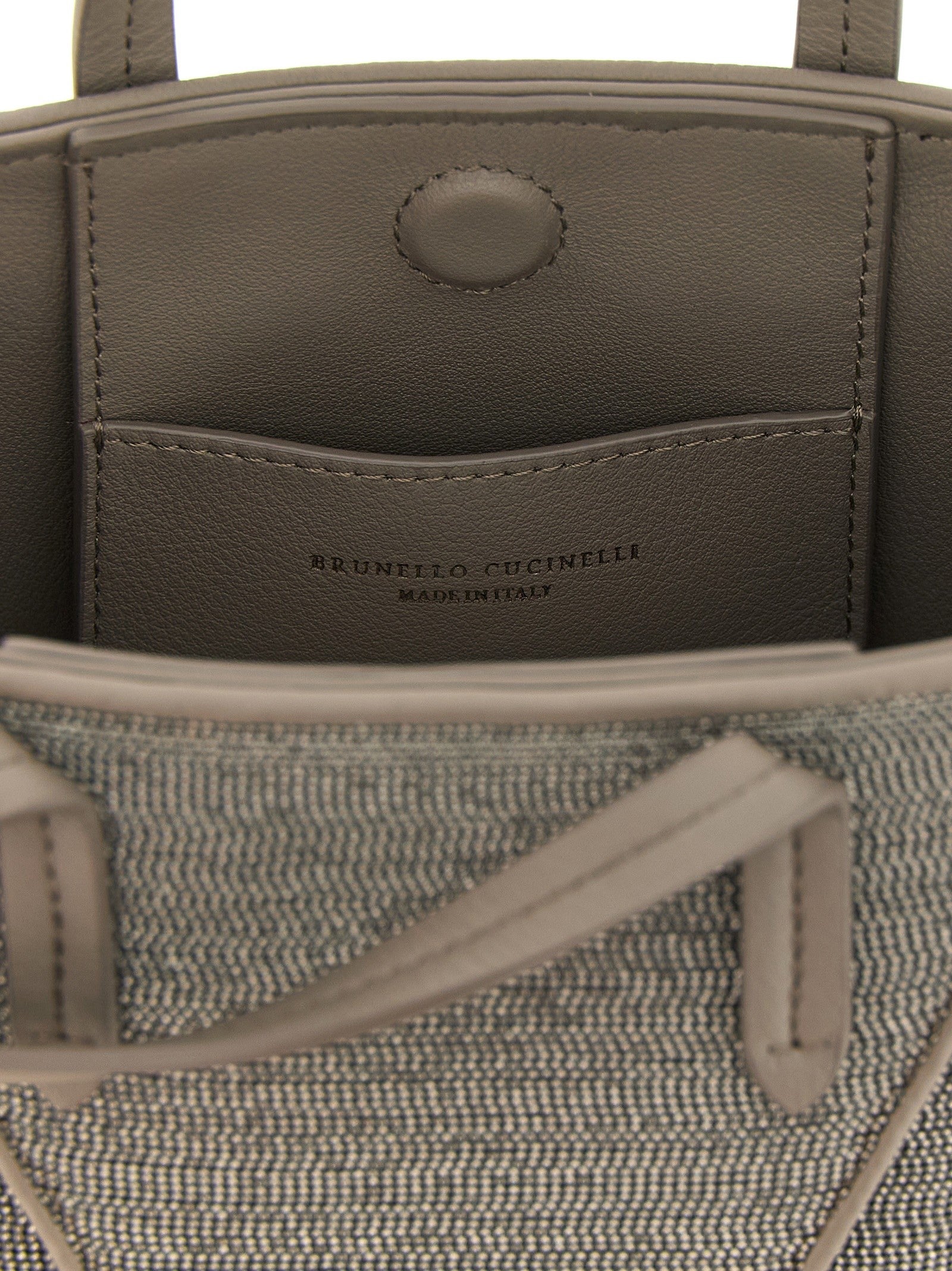 Brunello Cucinelli BC Duo Mini Precious Handbag Grey
