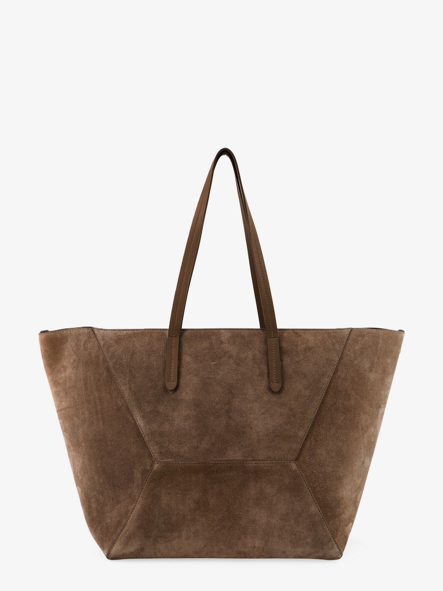 Brunello Cucinelli Women's BC Duo Suede Shoulder Bag Gold