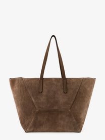 Brunello Cucinelli Women's BC Duo Suede Shoulder Bag Gold
