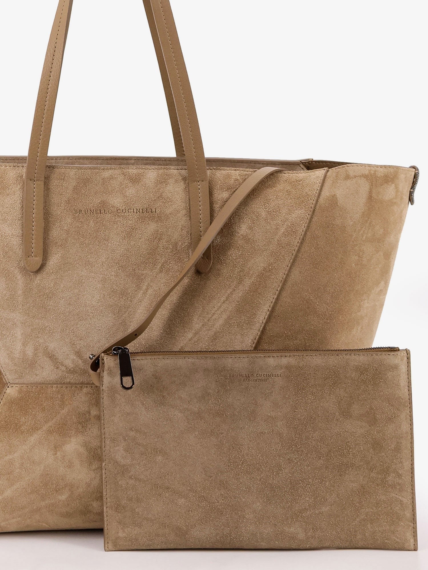 Brunello Cucinelli Women's BC Duo Suede Shoulder Bag Brown
