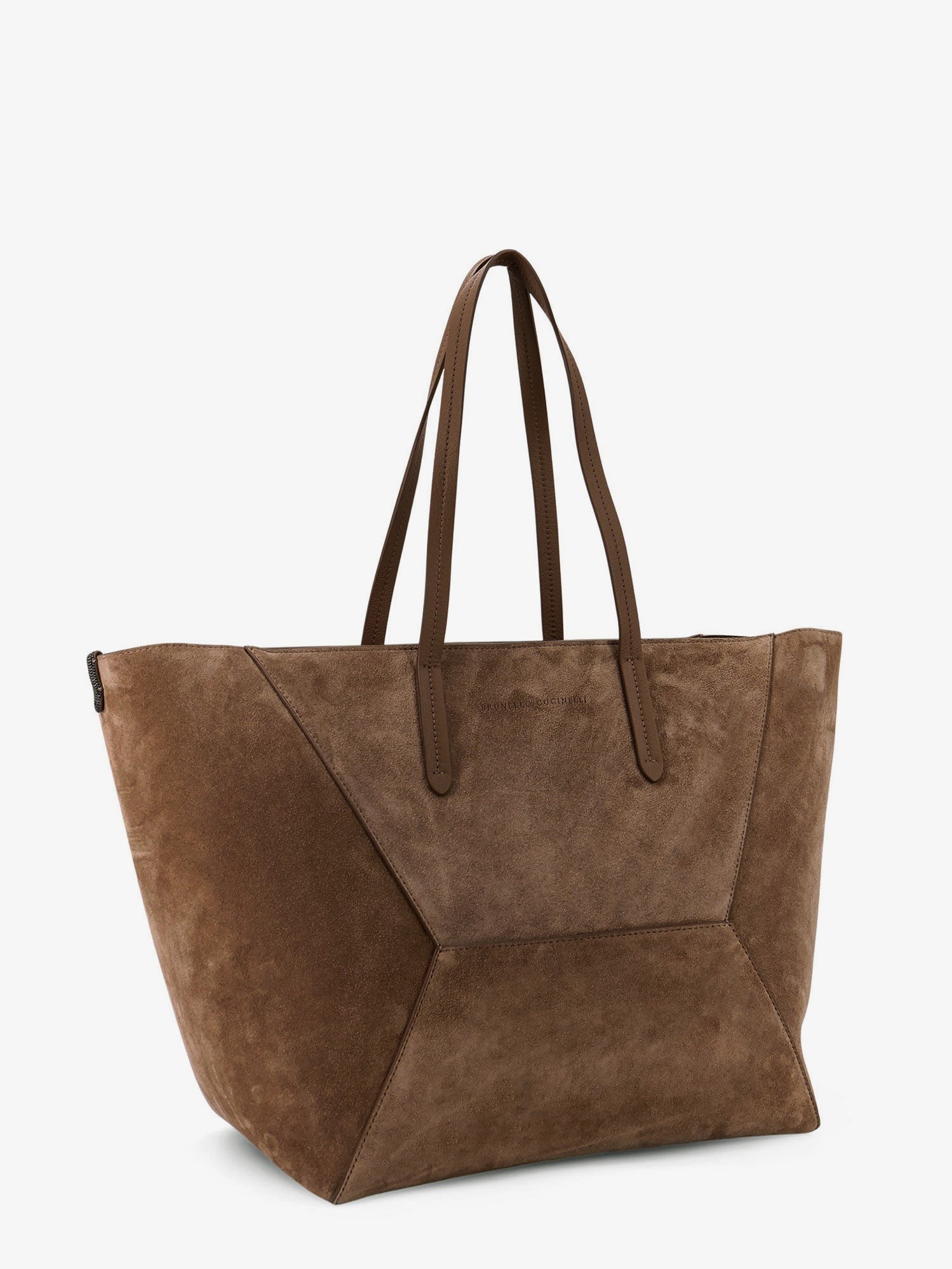 Brunello Cucinelli Women's BC Duo Suede Shoulder Bag Gold