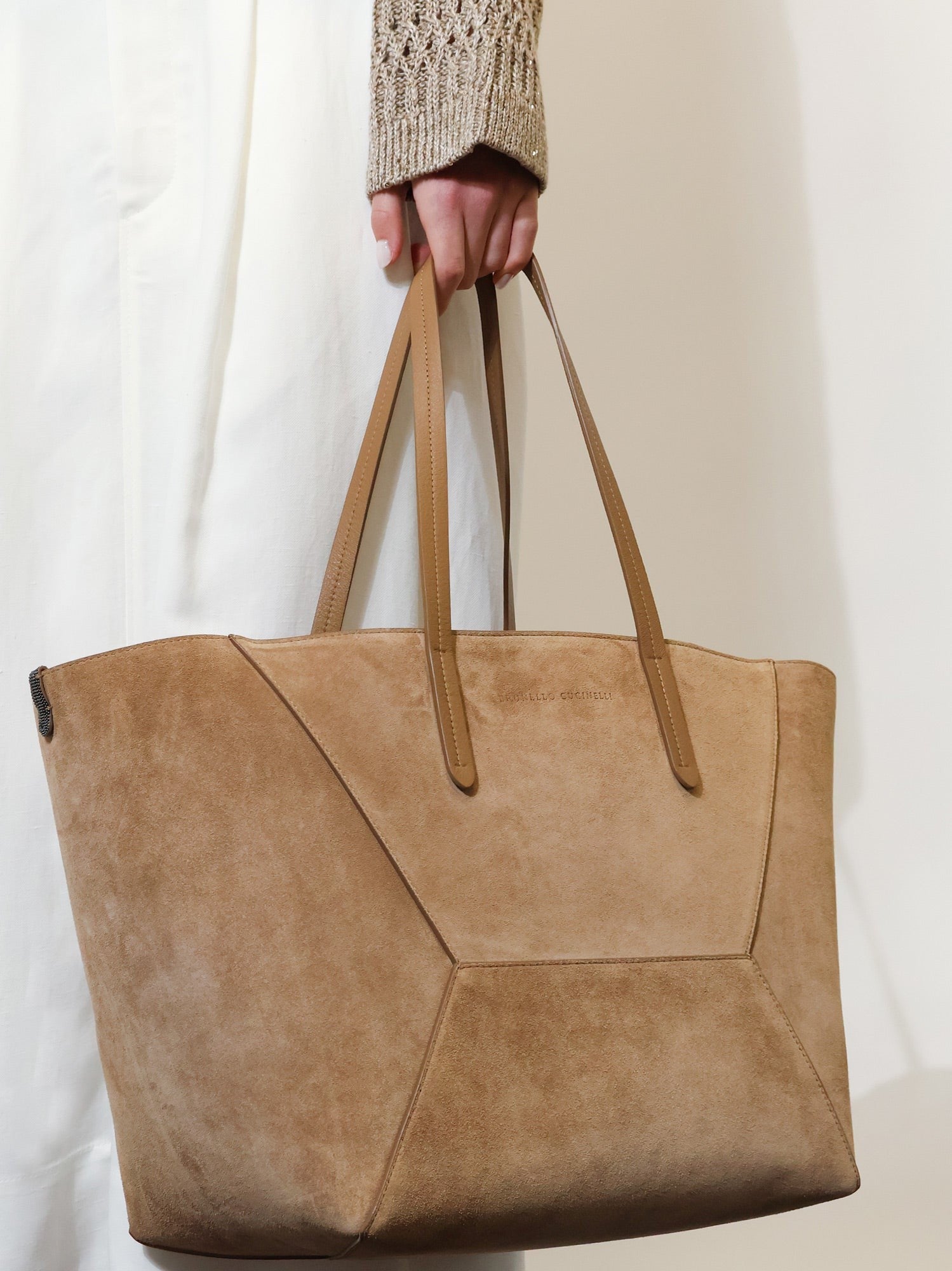 Brunello Cucinelli Women's BC Duo Suede Shoulder Bag Brown