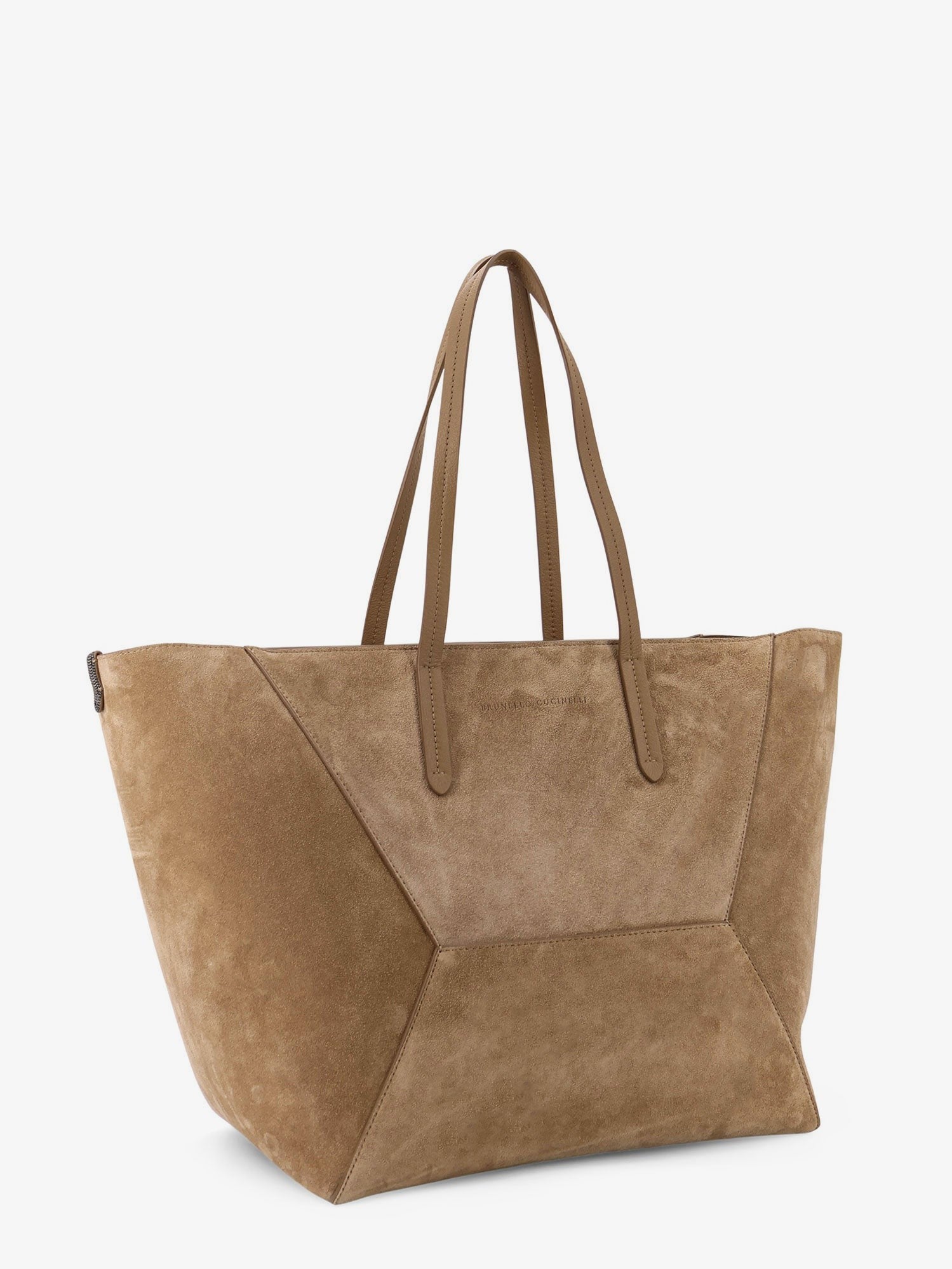 Brunello Cucinelli Women's BC Duo Suede Shoulder Bag Brown