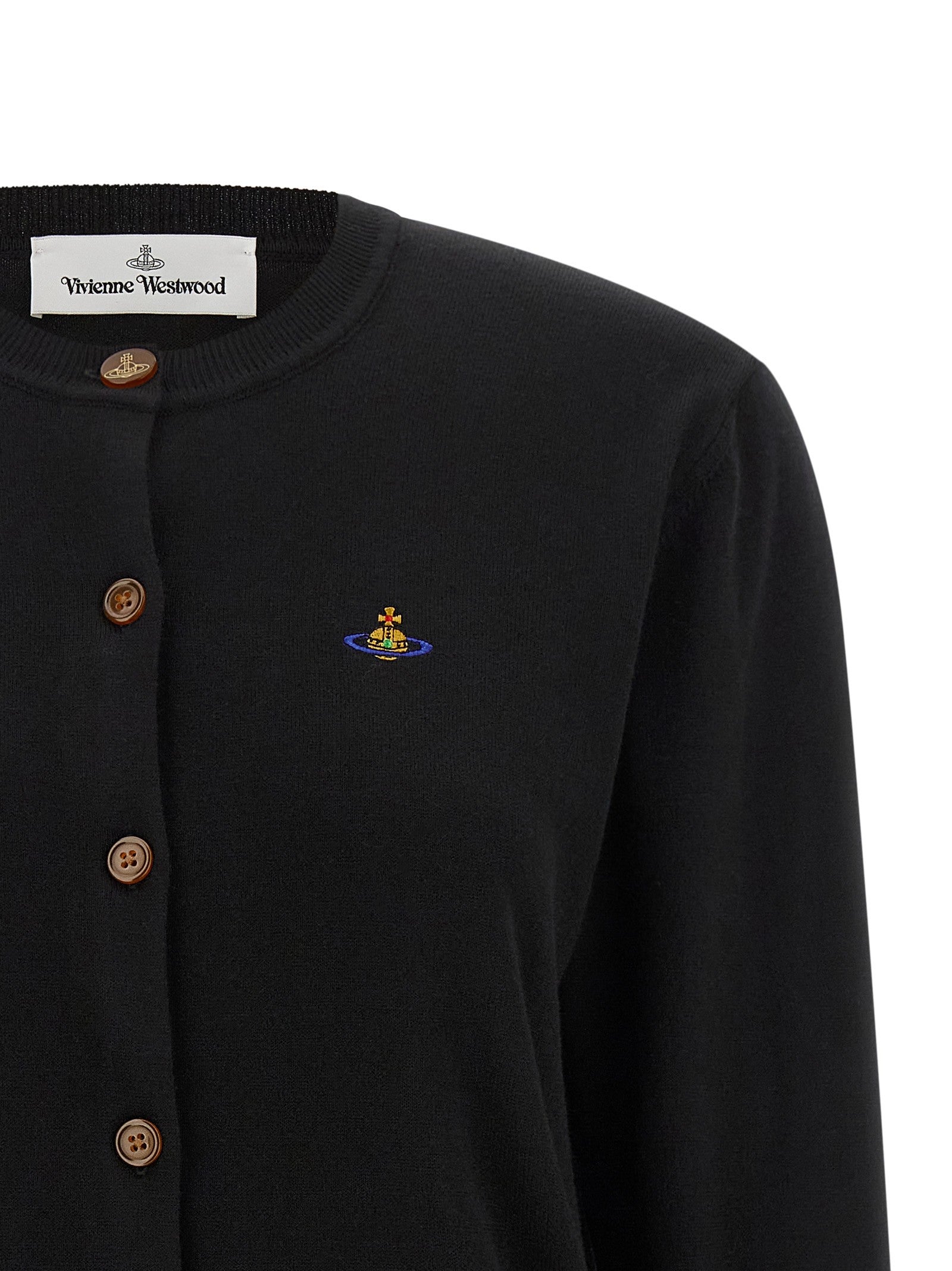 Vivienne Westwood Bea Crew Neck Cardigan Black