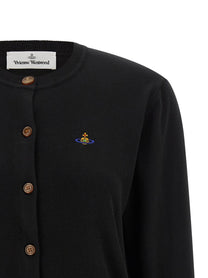 Vivienne Westwood Bea Crew Neck Cardigan Black