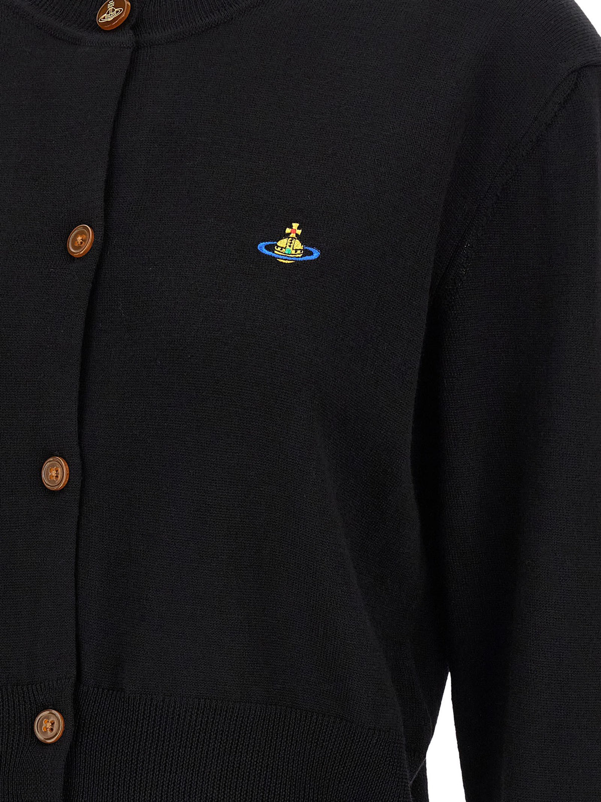 Vivienne Westwood Bea Cropped Cardigan Black