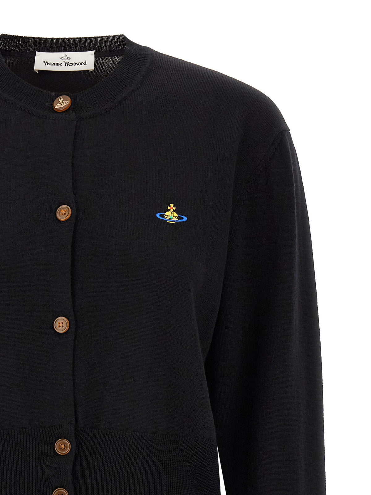 Vivienne Westwood Bea Cropped Cardigan Black