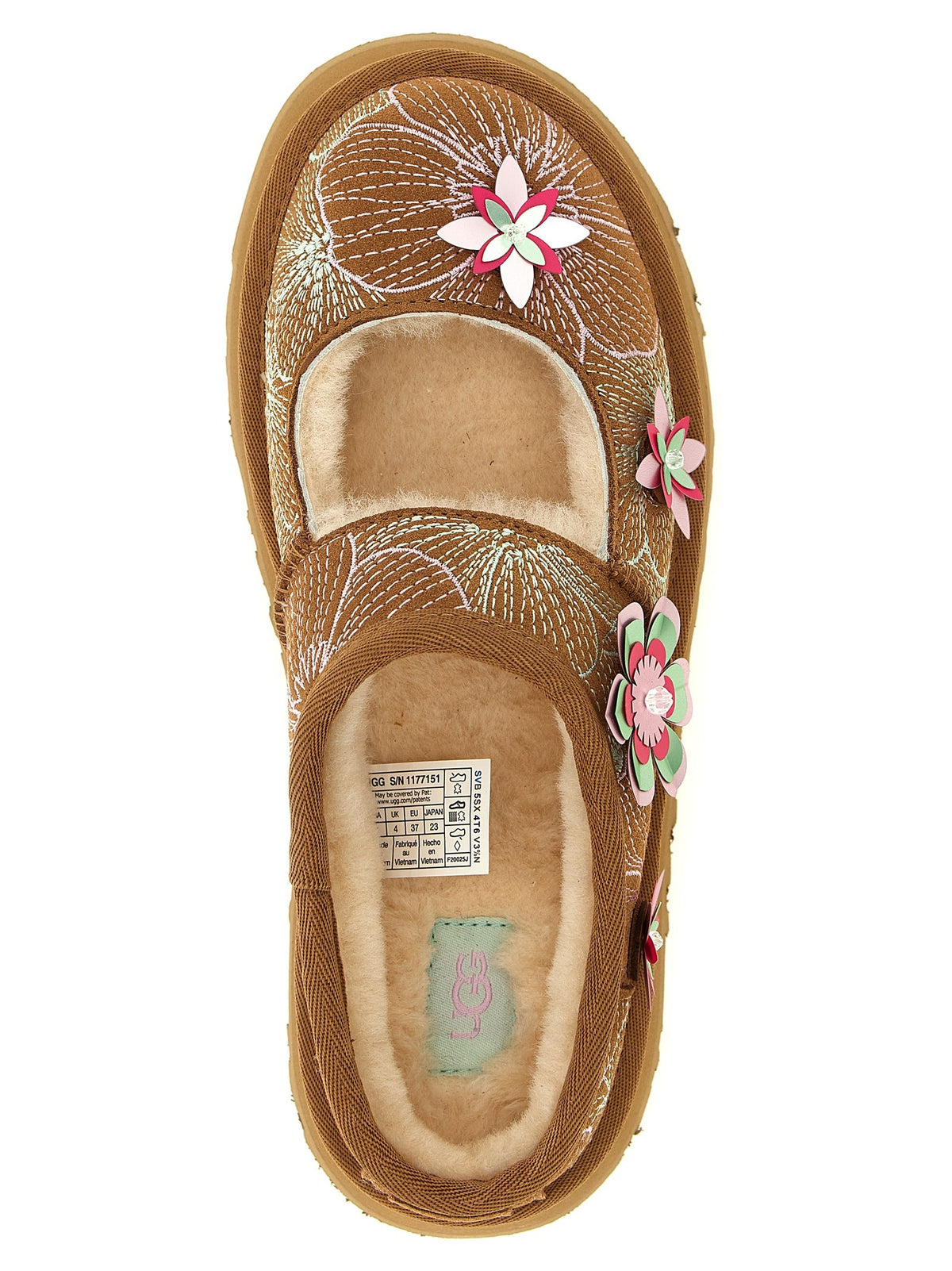UGG Bea Mary Jane Meadow Sabots Gold, view 4