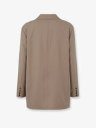 The Frankie Shop Women's Bea Oversized Blazer White, view 2