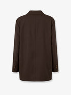 The Frankie Shop Women's Bea Oversized Blazer DARK EXPRESSO, view 2