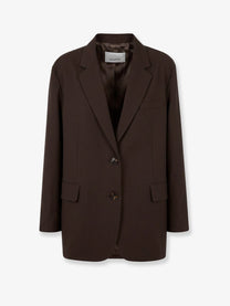 The Frankie Shop Women's Bea Oversized Blazer DARK EXPRESSO