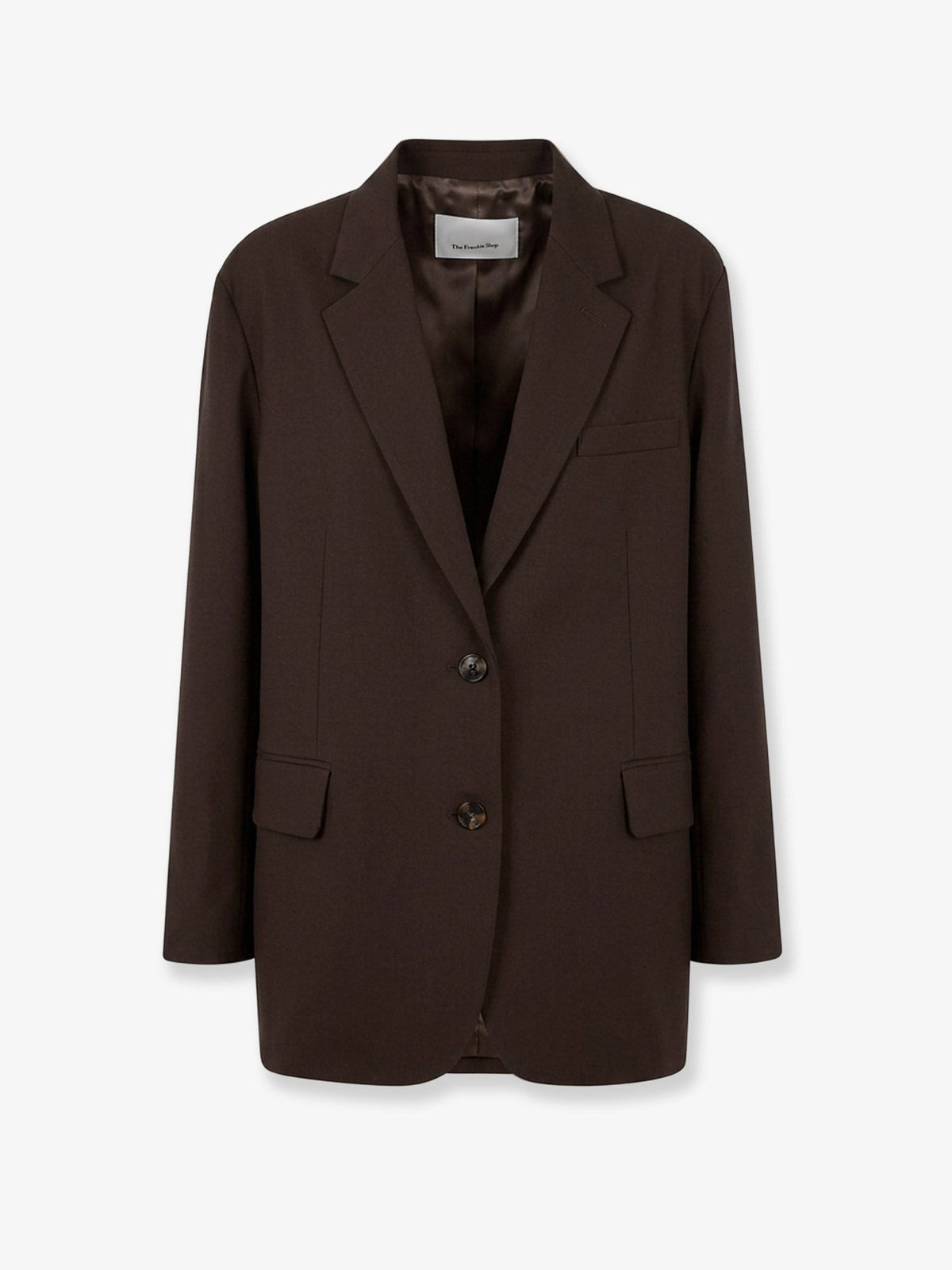 The Frankie Shop Women's Bea Oversized Blazer DARK EXPRESSO