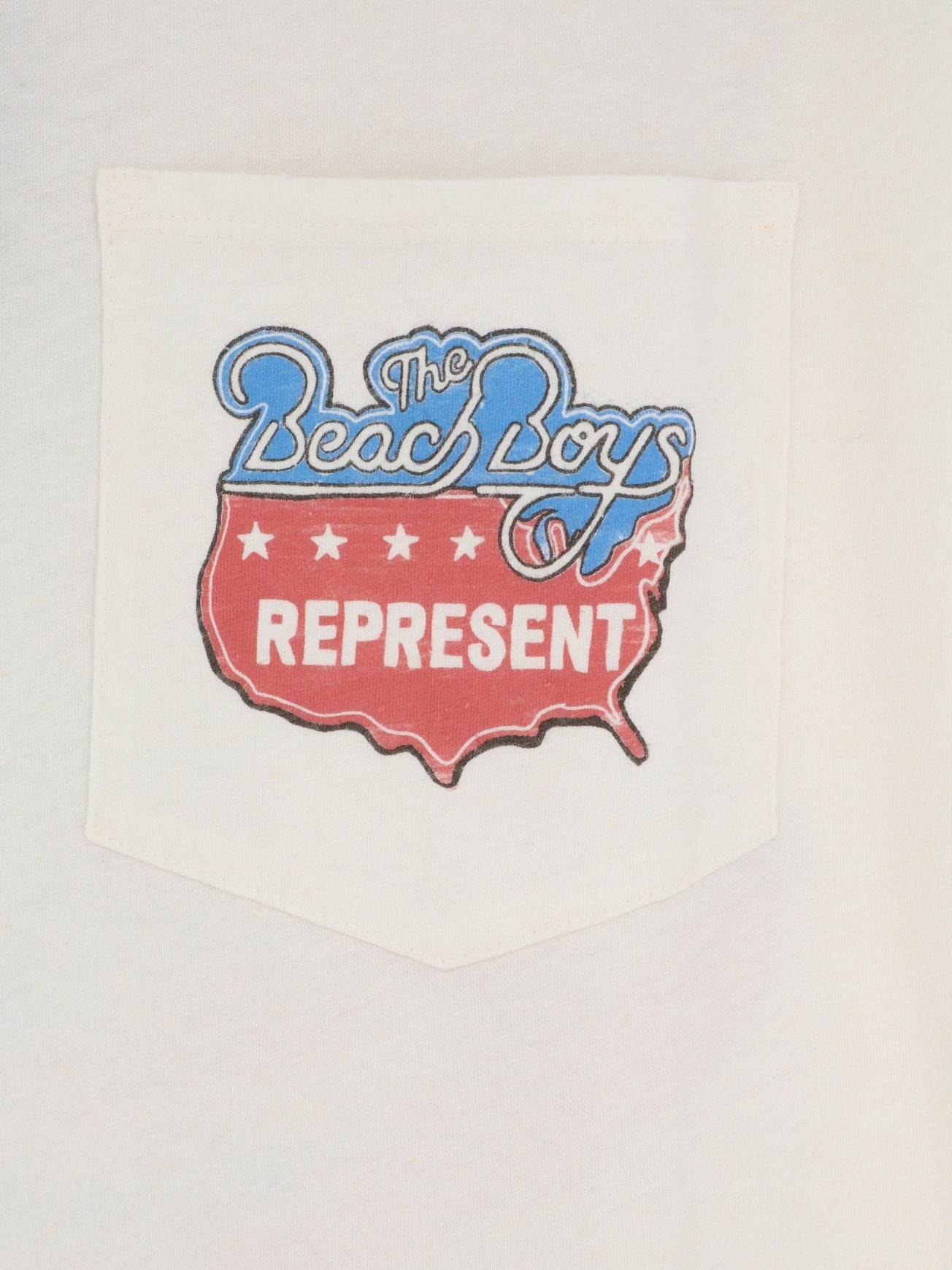 Represent Men's Beach Boys Americas Band Cotton Blend Shirt White