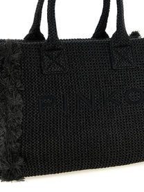 Pinko Beach Large Shopping Bag Black